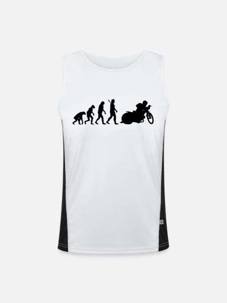 Speedway - Funktionelles Kontrast-Tank Top für Männer - Weiß/Schwarz