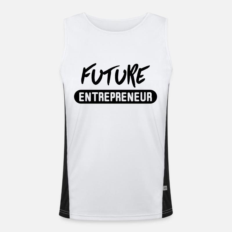 entrepreneur future Funktionelles Kontrast-Tank Top für Männer 