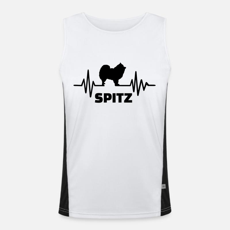 Spitz Funktionelles Kontrast-Tank Top für Männer 