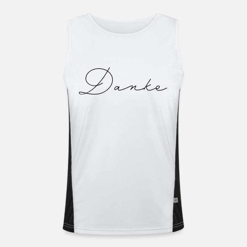 Danke Funktionelles Kontrast-Tank Top für Männer 