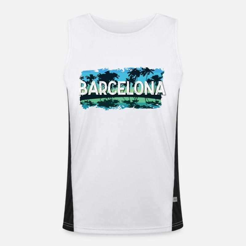 Barcelone Débardeur respirant contrasté Homme 