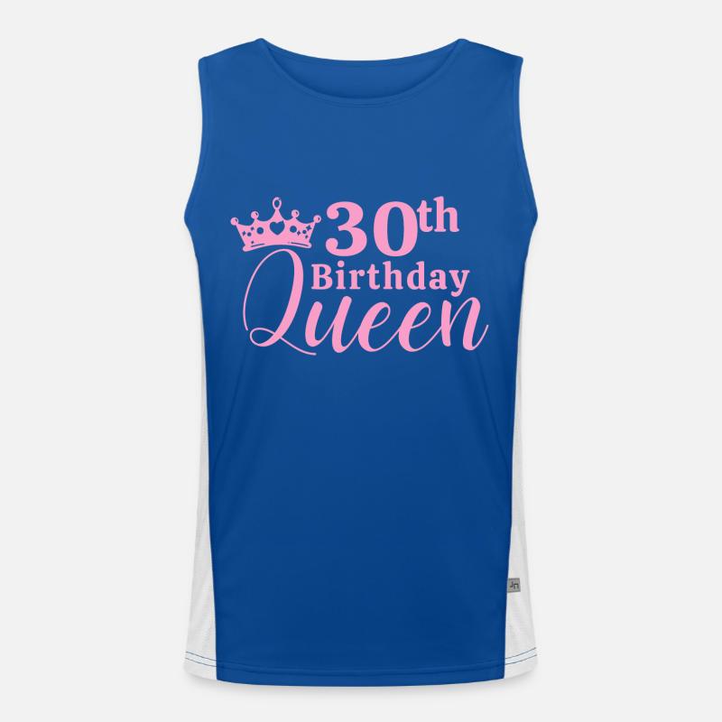 30. Geburtstag Funktionelles Kontrast-Tank Top für Männer 