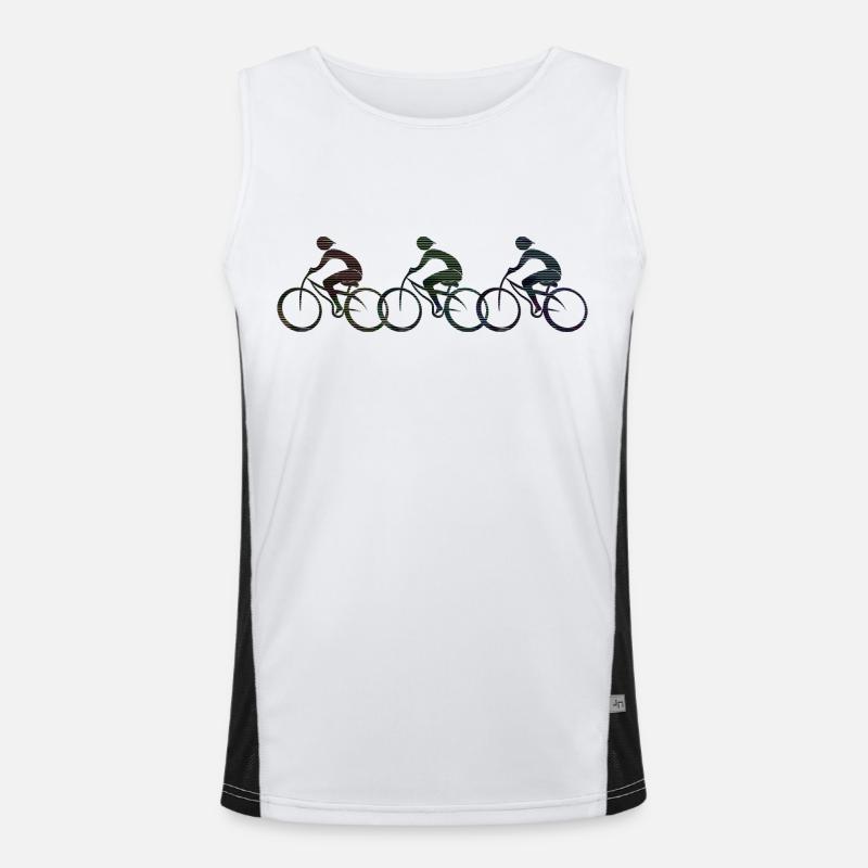 Radfahrer Funktionelles Kontrast-Tank Top für Männer 