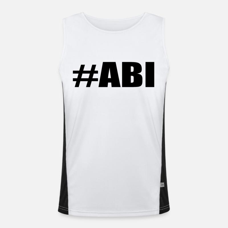 Abi Abitur Geschenk Funktionelles Kontrast-Tank Top für Männer 