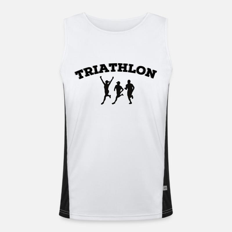 Triatlon Functionele contrasterende tanktop voor mannen 