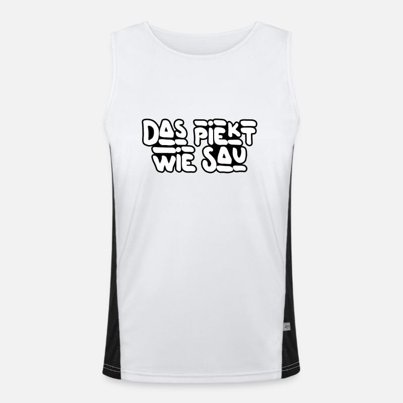 Das piekt! Funktionelles Kontrast-Tank Top für Männer 