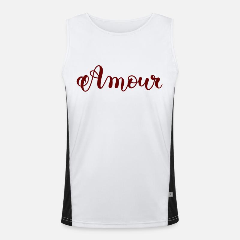 Liebe Funktionelles Kontrast-Tank Top für Männer 