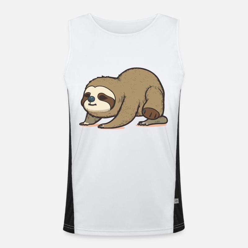 Zen Sloth Men's Functional Contrast Tank Top 
