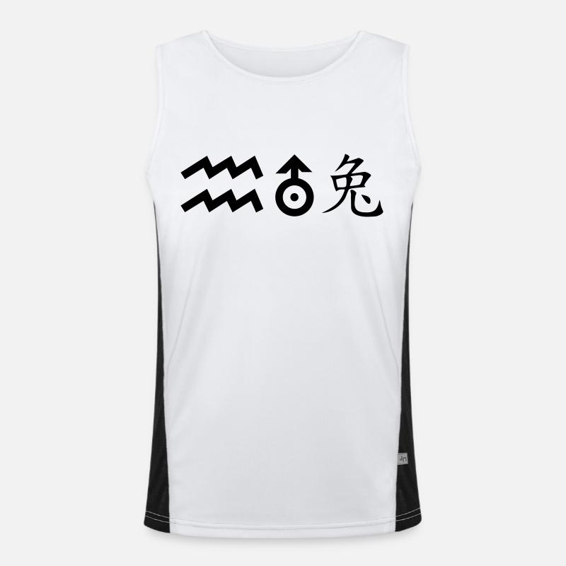 Aquarius Uranus Rabbit Men's Functional Contrast Tank Top 