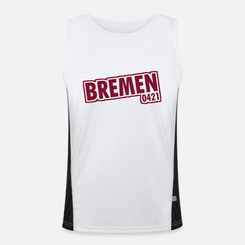 Bremen - 0421 - Area Code Men's Functional Contrast Tank Top 
