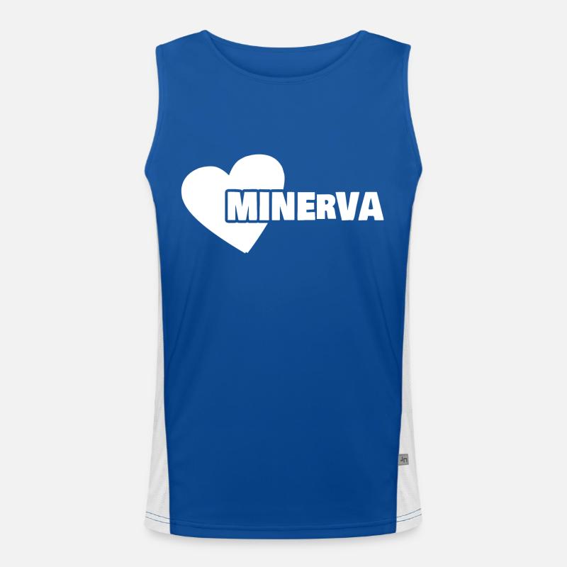 Minerva als Vorname Funktionelles Kontrast-Tank Top für Männer 