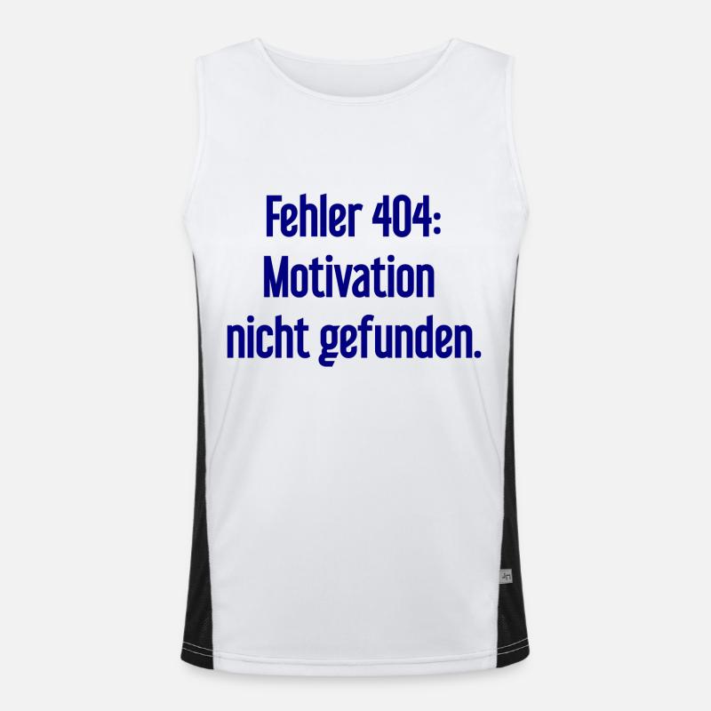 Error 404: Motivation not found Men's Functional Contrast Tank Top 