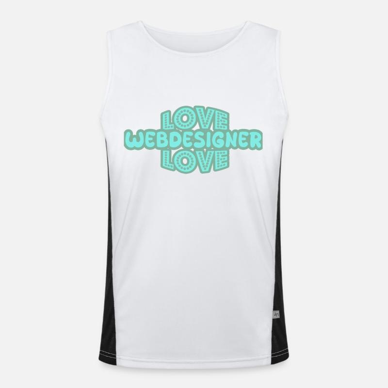 Saying web designer Men's Functional Contrast Tank Top 