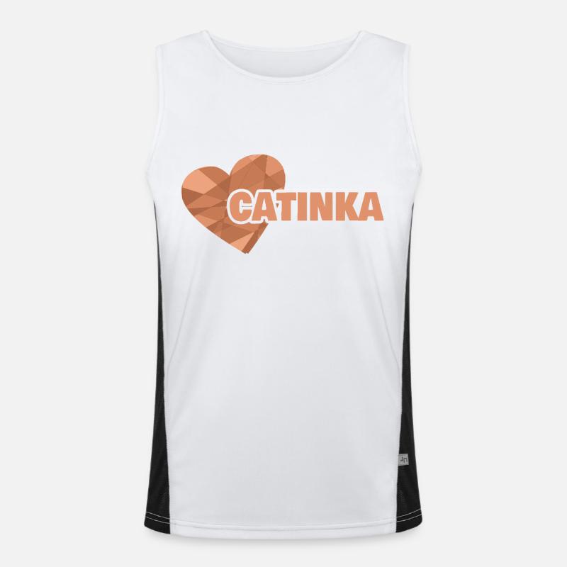 Catinka as a given name Men's Functional Contrast Tank Top 