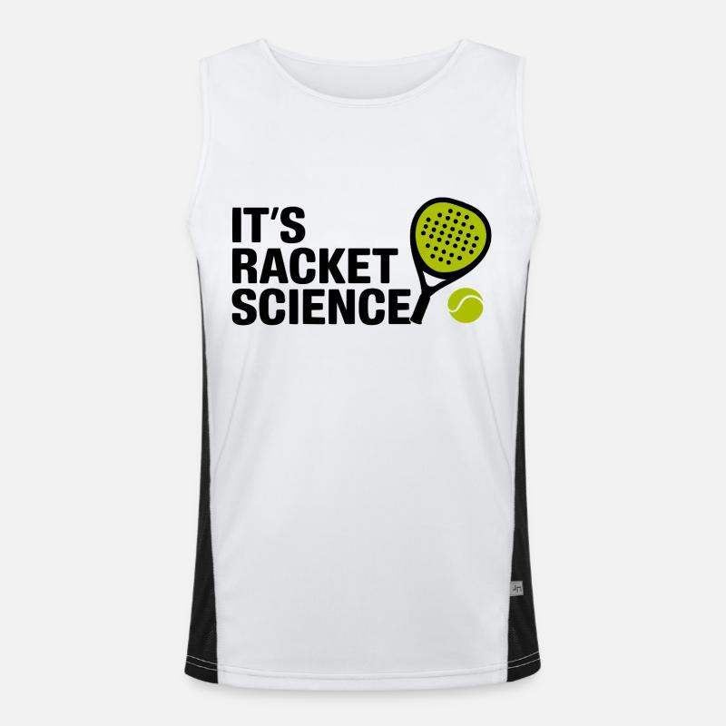 It s racket science 3 Funktionelles Kontrast-Tank Top für Männer 