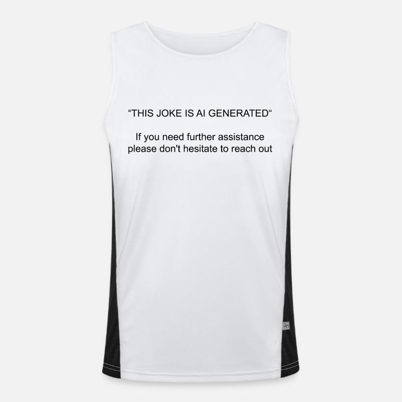Dieser Witz wird von der KI generiert Funktionelles Kontrast-Tank Top für Männer 