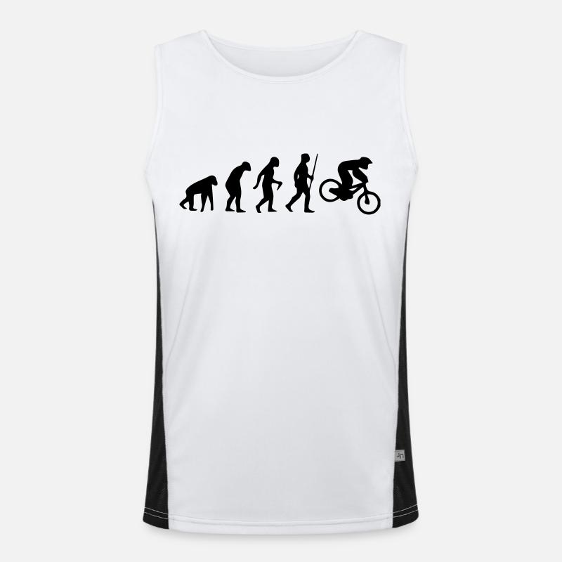 MOTORCROSS EVOLUTION - Men's Functional Contrast Tank Top  - white/black