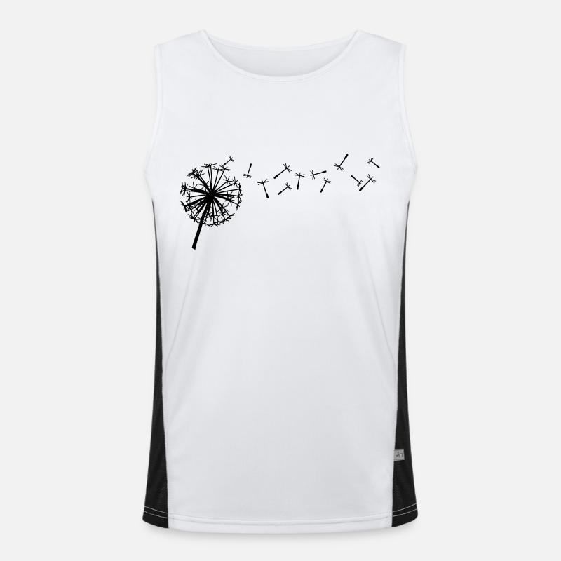 pusteblume Funktionelles Kontrast-Tank Top für Männer 