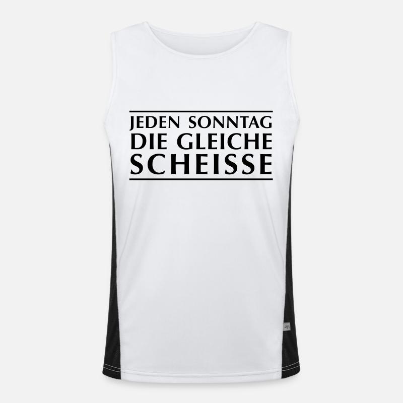 Every Sunday the same shit Men's Functional Contrast Tank Top 