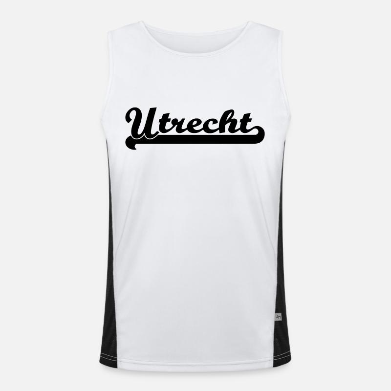 utrecht writing Men's Functional Contrast Tank Top 