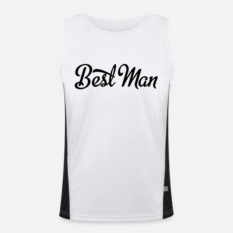 best man Men's Functional Contrast Tank Top 