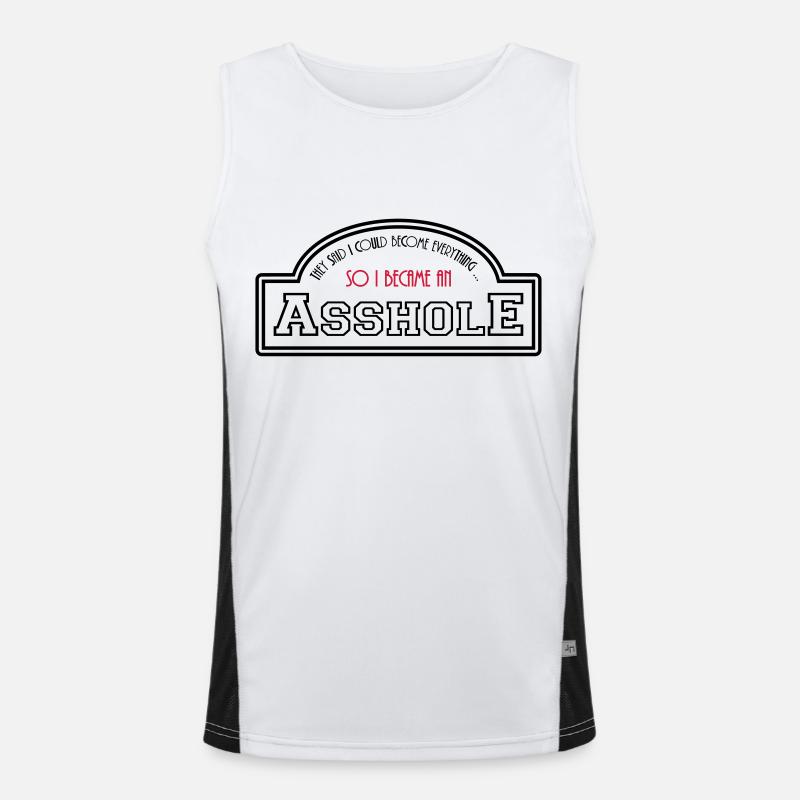 asshole Men's Functional Contrast Tank Top 