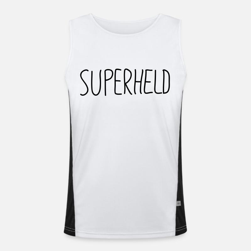 Superheld Funktionelles Kontrast-Tank Top für Männer 