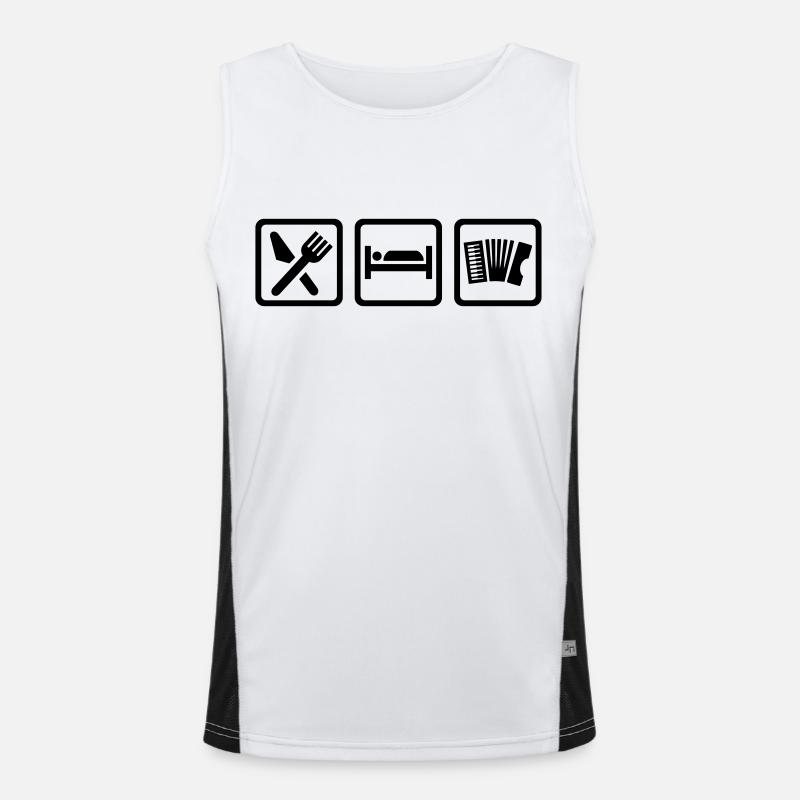Akkordeon Funktionelles Kontrast-Tank Top für Männer 