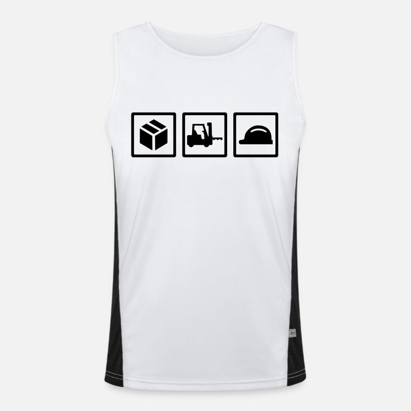 Lager Funktionelles Kontrast-Tank Top für Männer 