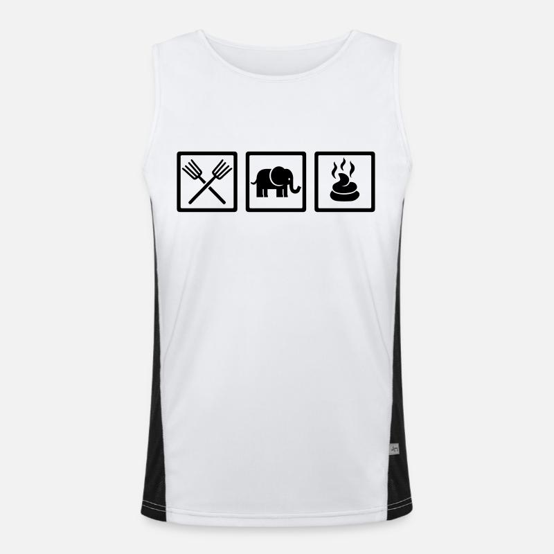 Tierpfleger Funktionelles Kontrast-Tank Top für Männer 