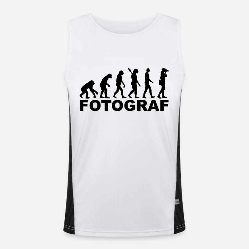 Fotograf Funktionelles Kontrast-Tank Top für Männer 