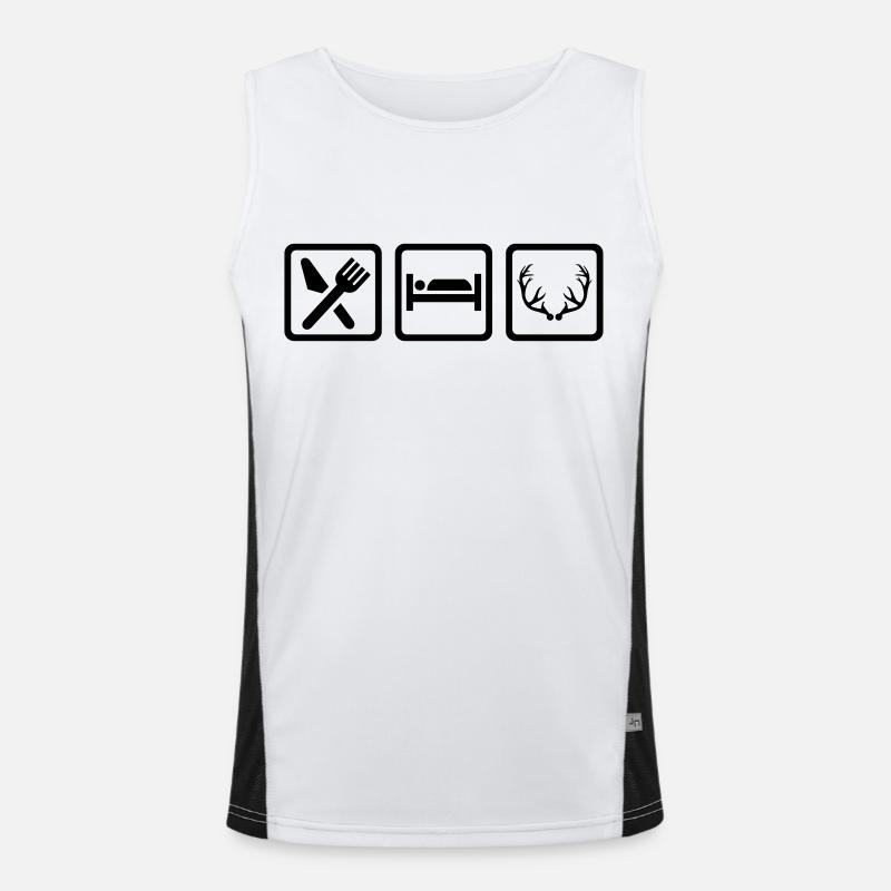 Jäger Funktionelles Kontrast-Tank Top für Männer 
