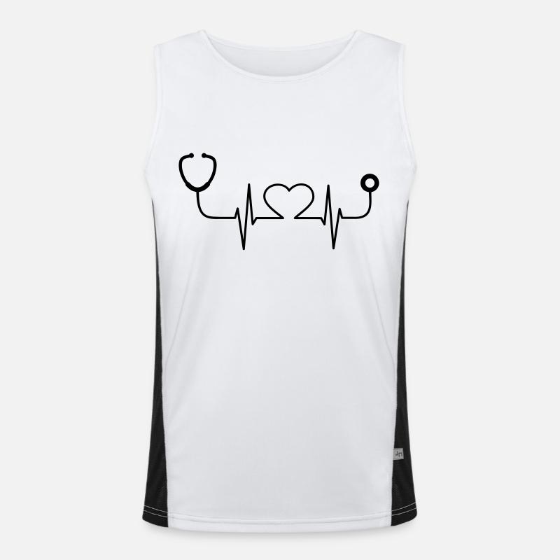 Krankenschwerster Funktionelles Kontrast-Tank Top für Männer 