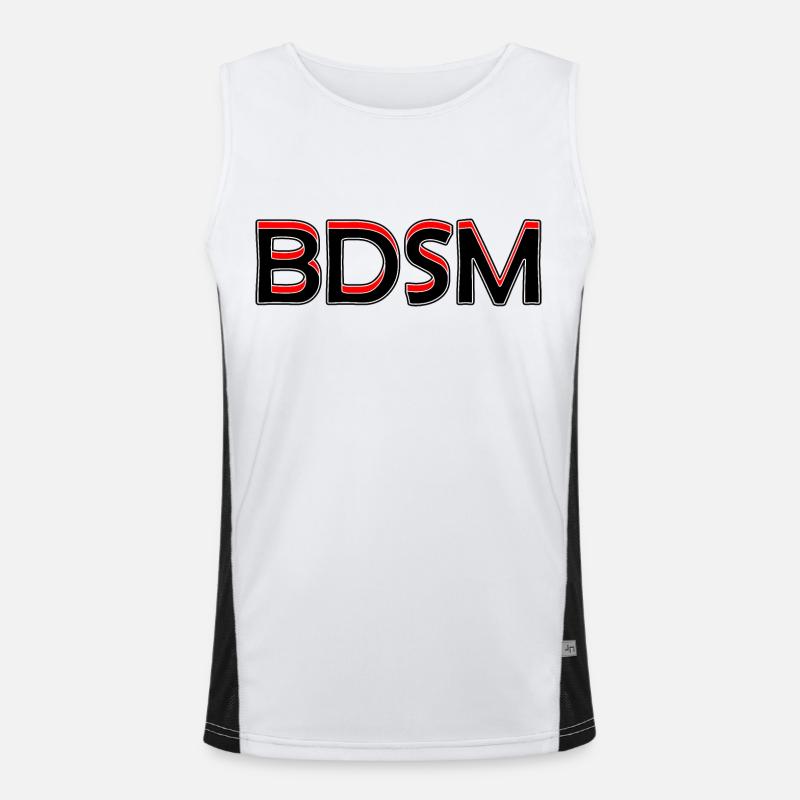 Bdsm Text Men's Functional Contrast Tank Top 