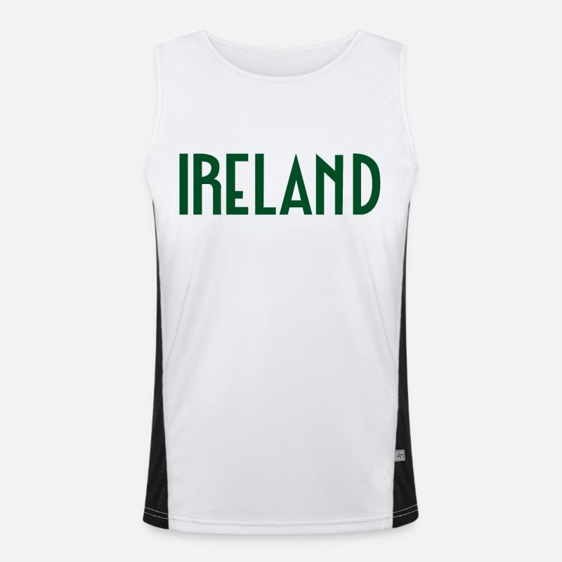 Irland Funktionelles Kontrast-Tank Top für Männer 