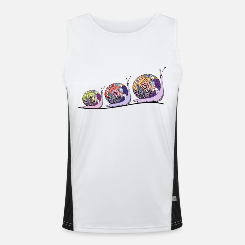 Escargots Débardeur respirant contrasté Homme 