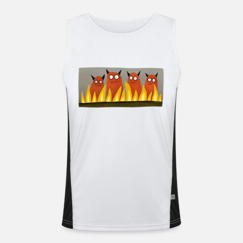 Four Devils Men's Functional Contrast Tank Top 