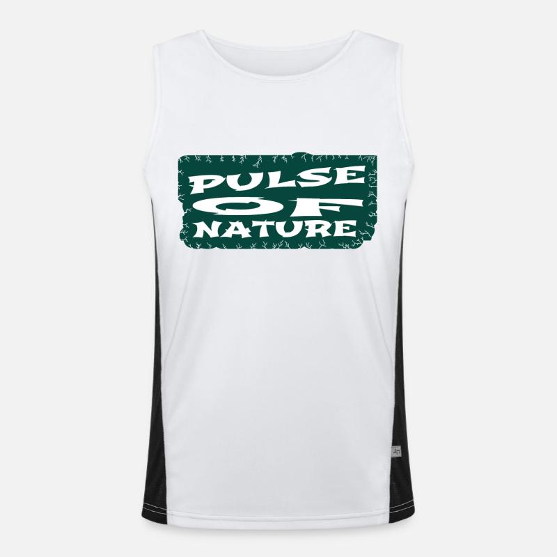 present idea jokes rhythm of life exploration Funktionelles Kontrast-Tank Top für Männer 