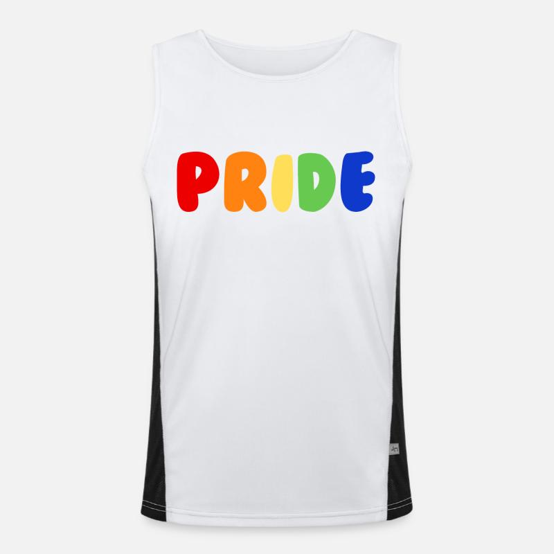 Pride Funktionelles Kontrast-Tank Top für Männer 