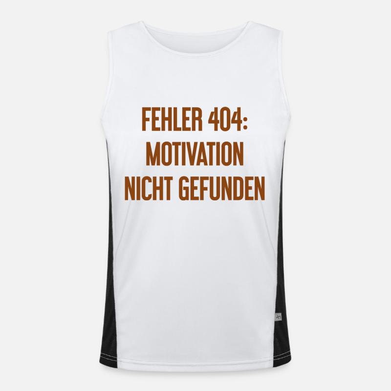 Error 404: Motivation not found Men's Functional Contrast Tank Top 