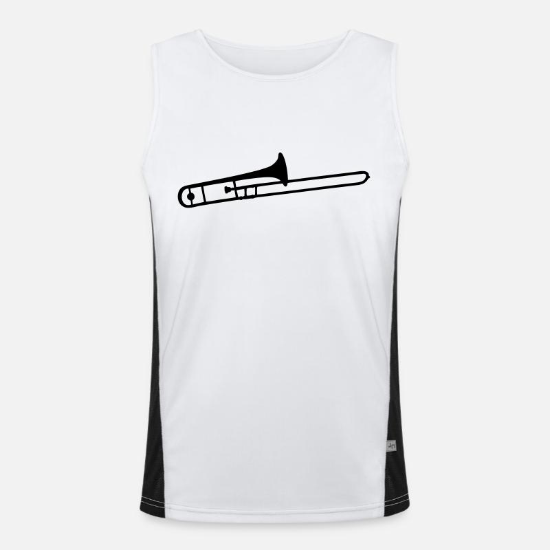trombone Men's Functional Contrast Tank Top 