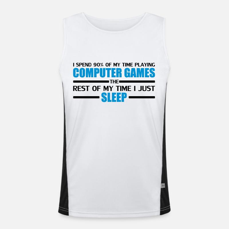 Computer Games Men's Functional Contrast Tank Top 