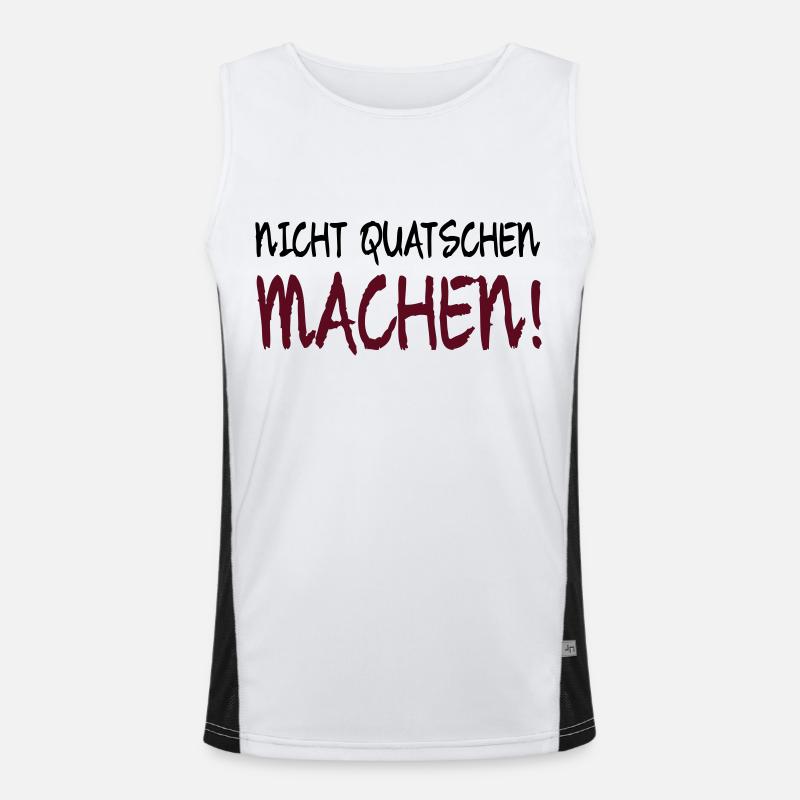 NICHT QUATSCHEN MACHEN! Funktionelles Kontrast-Tank Top für Männer 