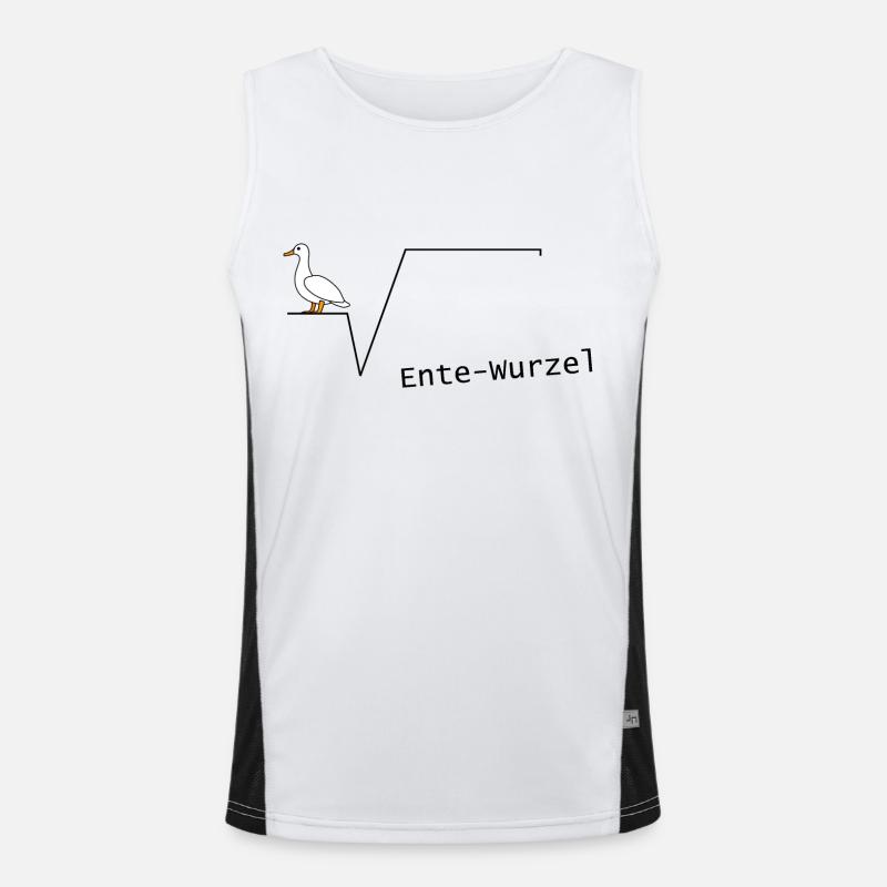 Duck root mathematics mathematic algebra geometri Men's Functional Contrast Tank Top 