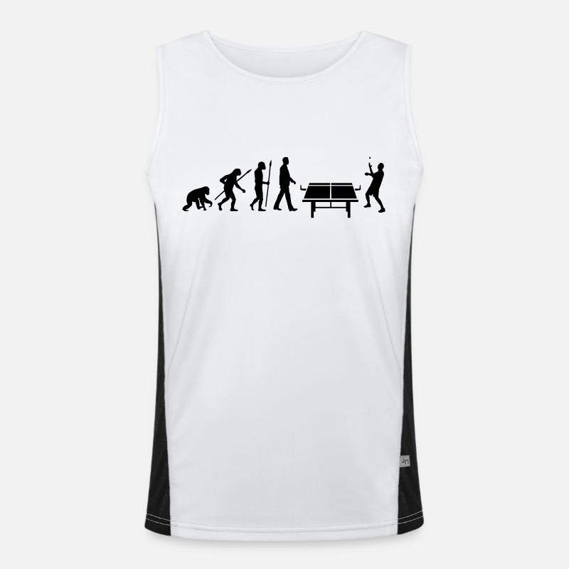 evolution_table_tennis_072012_b_1c - Men's Functional Contrast Tank Top  - white/black