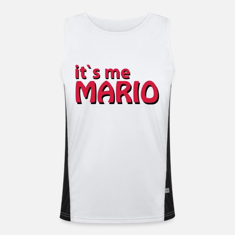Mario Funktionelles Kontrast-Tank Top für Männer 