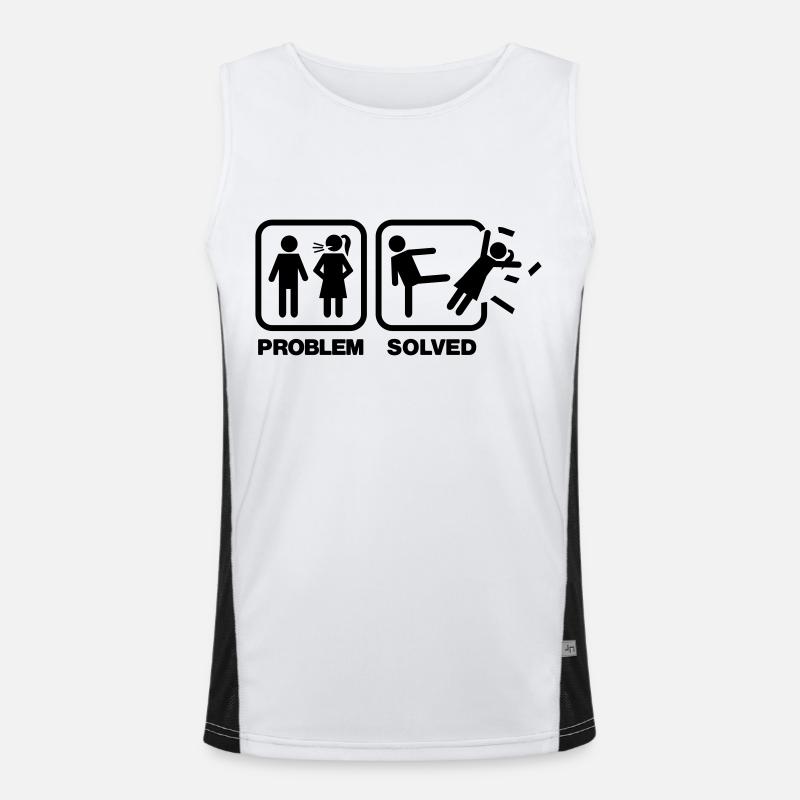 problem solved Funktionelles Kontrast-Tank Top für Männer 