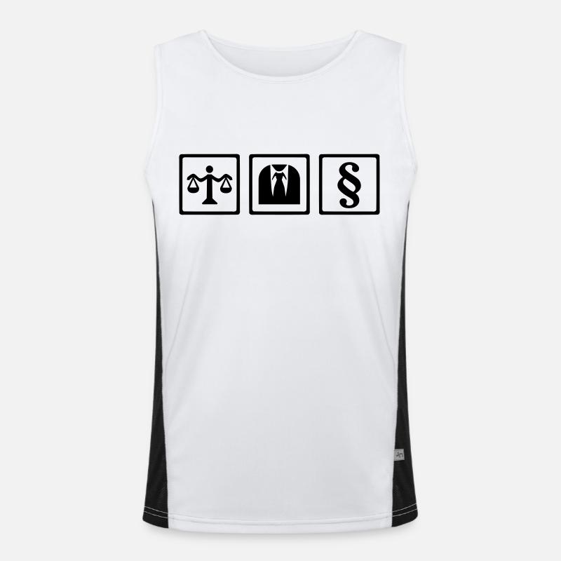 Anwalt Funktionelles Kontrast-Tank Top für Männer 