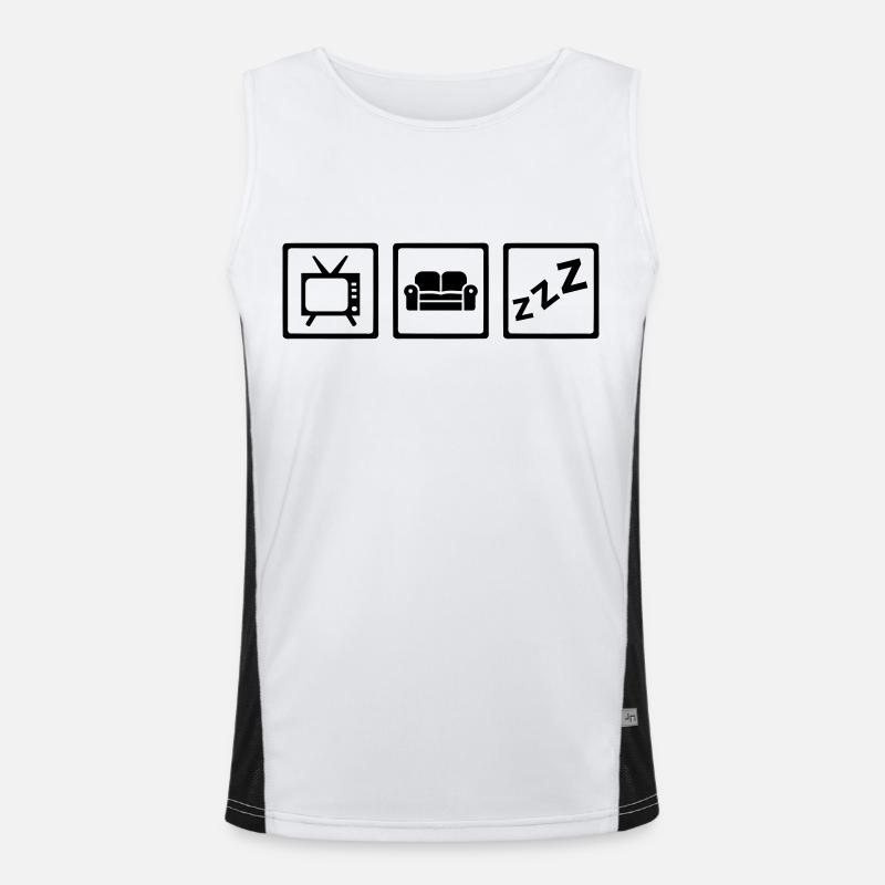 Chillen Funktionelles Kontrast-Tank Top für Männer 