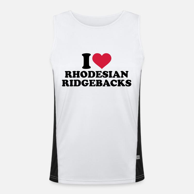 Rhodesian Ridgeback Funktionelles Kontrast-Tank Top für Männer 